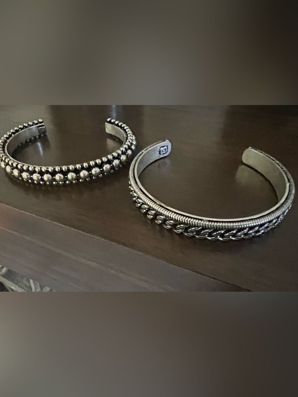 DANNIJO Silver Cuff Bracelet Pair of 2 stunning! Never worn